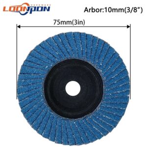 Flap Discs 75mm Sanding Discs 80Grit Grinding