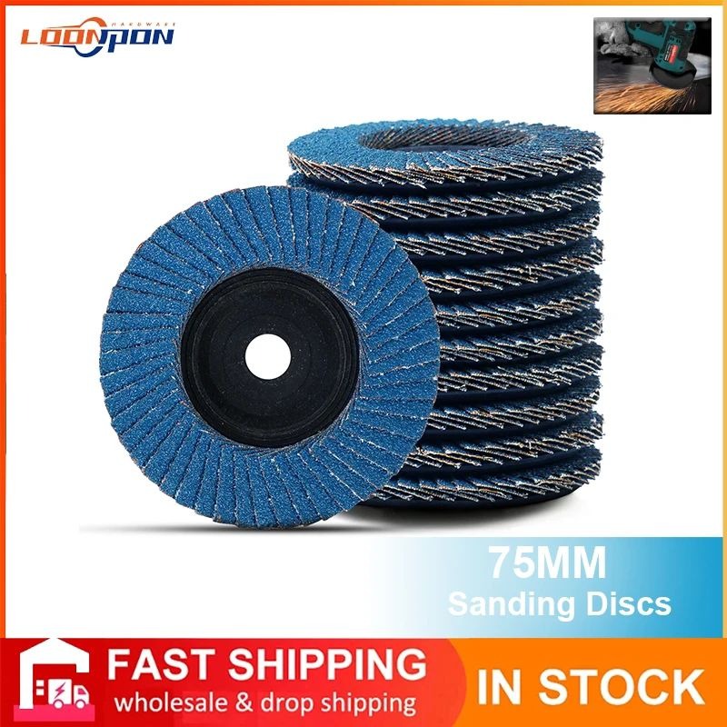 Flap Discs 75mm Sanding Discs 80Grit Grinding - Bhmagaza